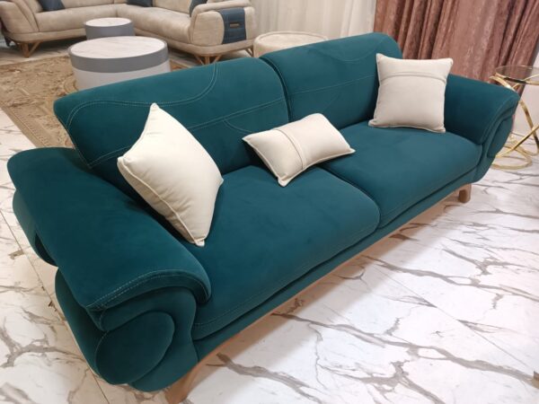 Harmony Luxe Sofa Set - Model 2024 - Dual Color Option (Teal & Ivory White)